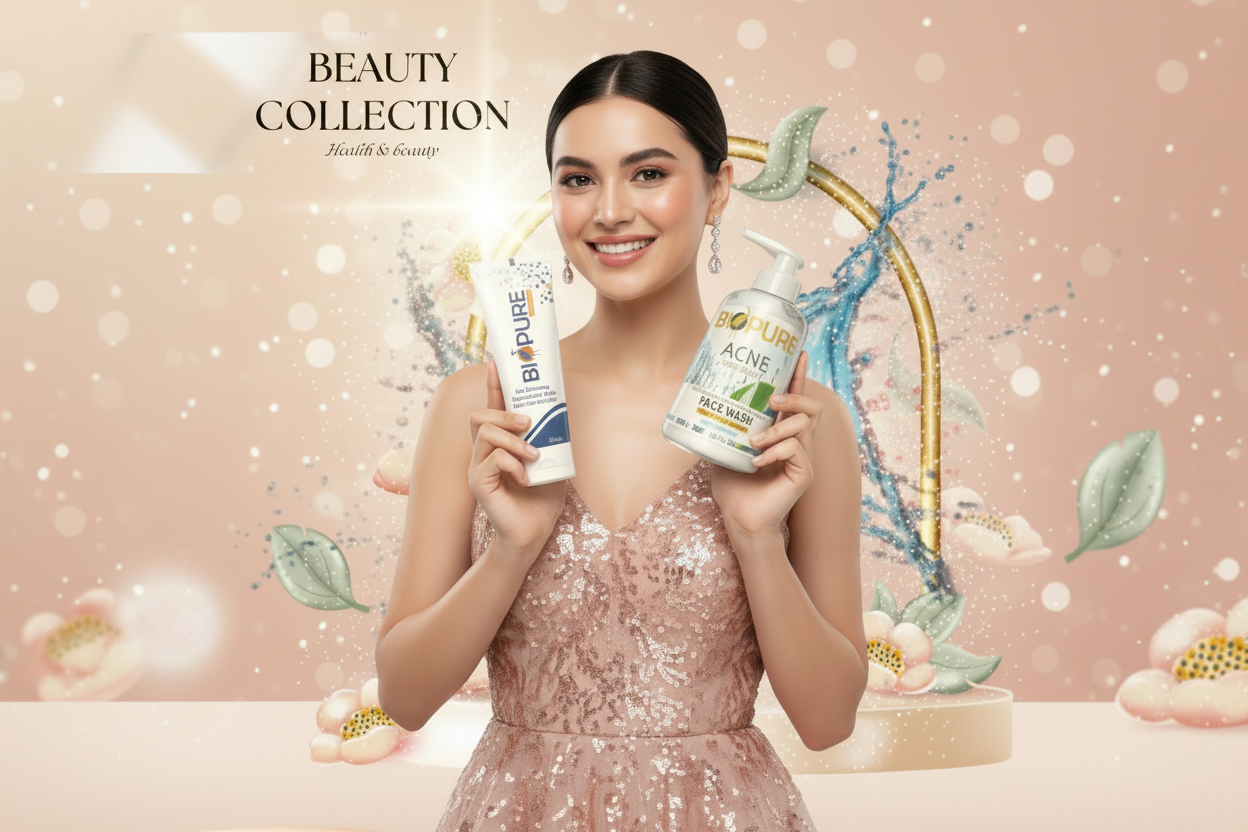 Biopure Anti-Acne Cream for Solution of Skin Problems & Fair & Glow Fairness Daily Facewash 120ml